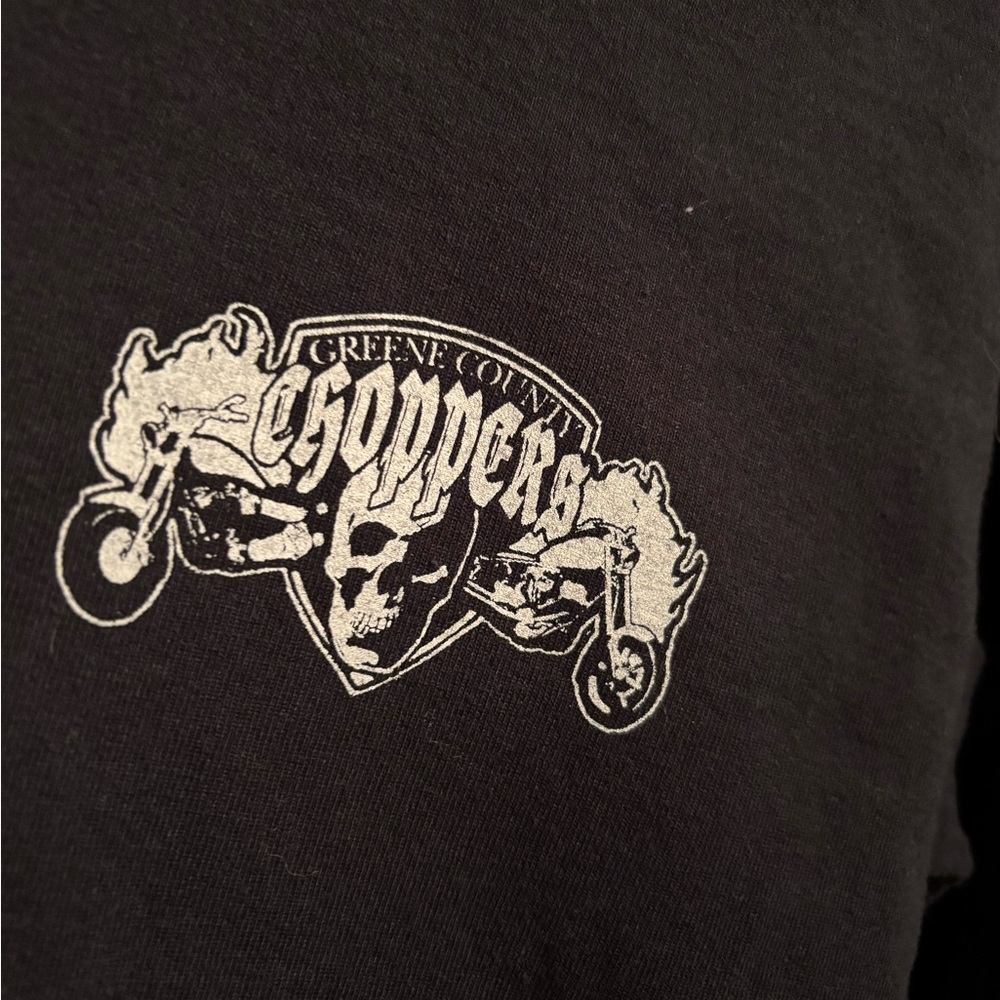 Black long sleeve skater tee